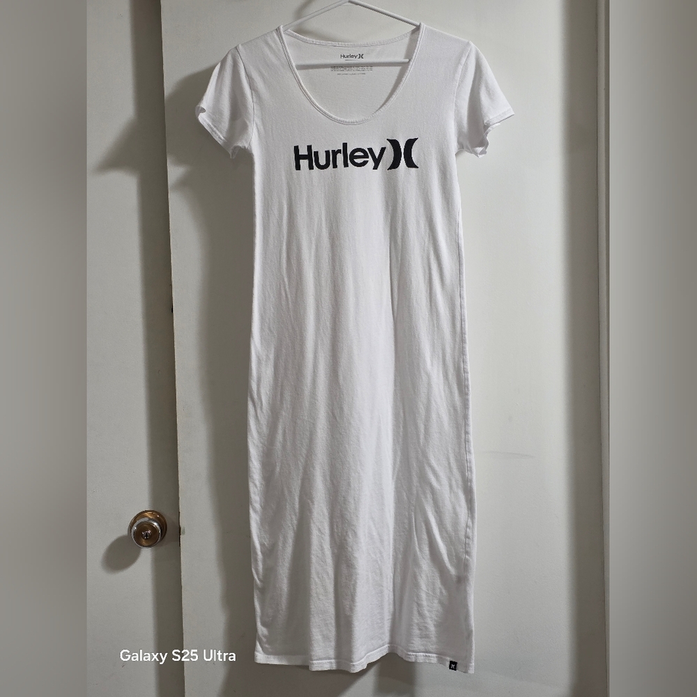 Hurley White T-Shirt Dress